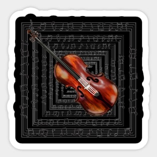 A soul like a violin string Sticker